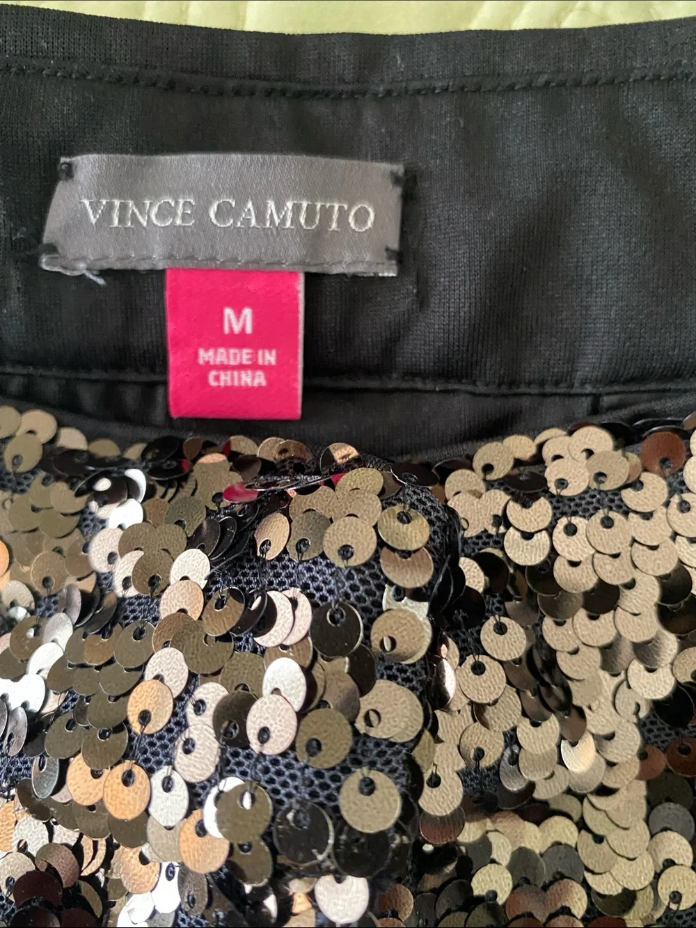 New Vince Camuto copper Sequin Pants